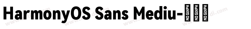HarmonyOS Sans Mediu字体转换
